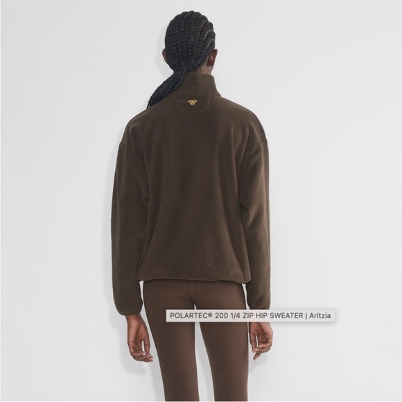 Aritzia fleece pullover with 1/4 zip. - Picture 2 of 5